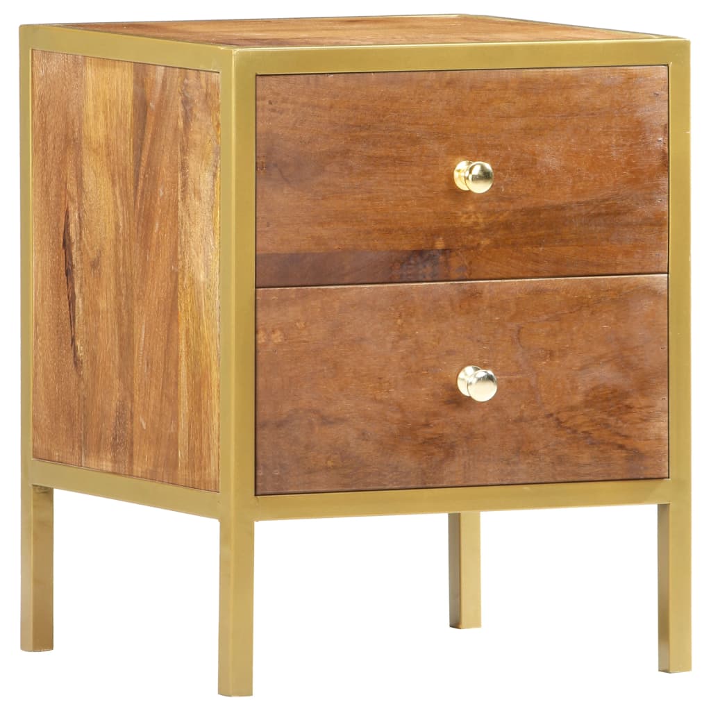 Bedside Cabinet 15.7&quot;X13.8&quot;X19.7&quot; Solid Mango Wood