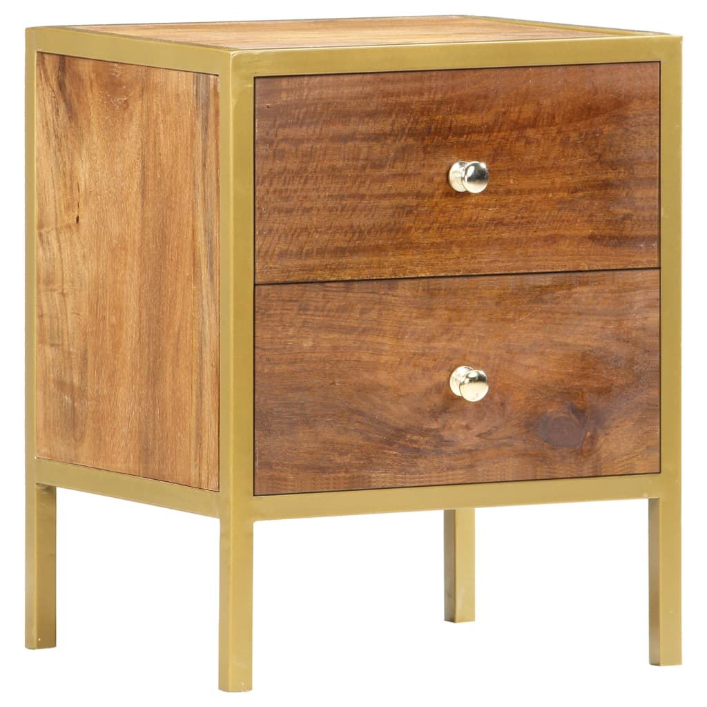 Bedside Cabinet 15.7&quot;X13.8&quot;X19.7&quot; Solid Mango Wood