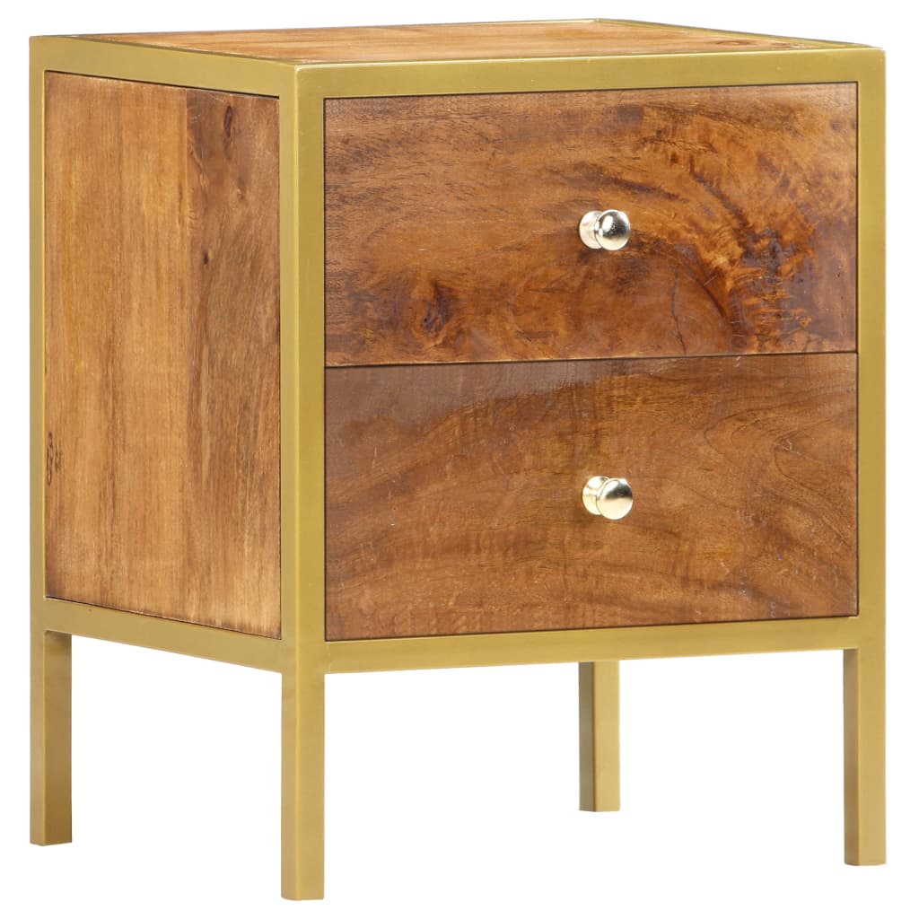 Bedside Cabinet 15.7&quot;X13.8&quot;X19.7&quot; Solid Mango Wood