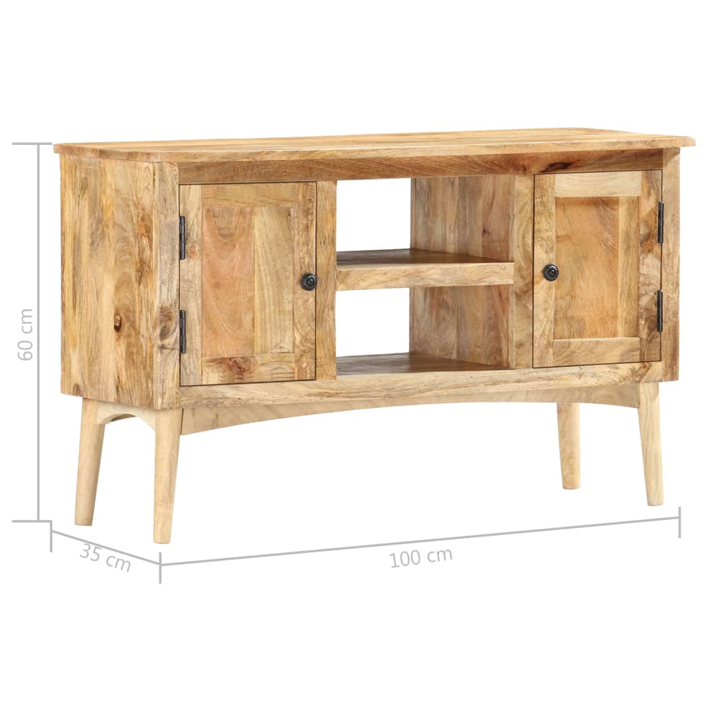 Sideboard 39.4&quot;X13.8&quot;X23.6&quot; Solid Mango Wood