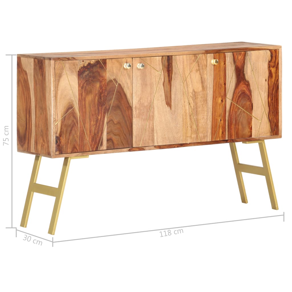 Sideboard 46.5&quot;X11.8&quot;X29.5&quot; Solid Sheesham Wood