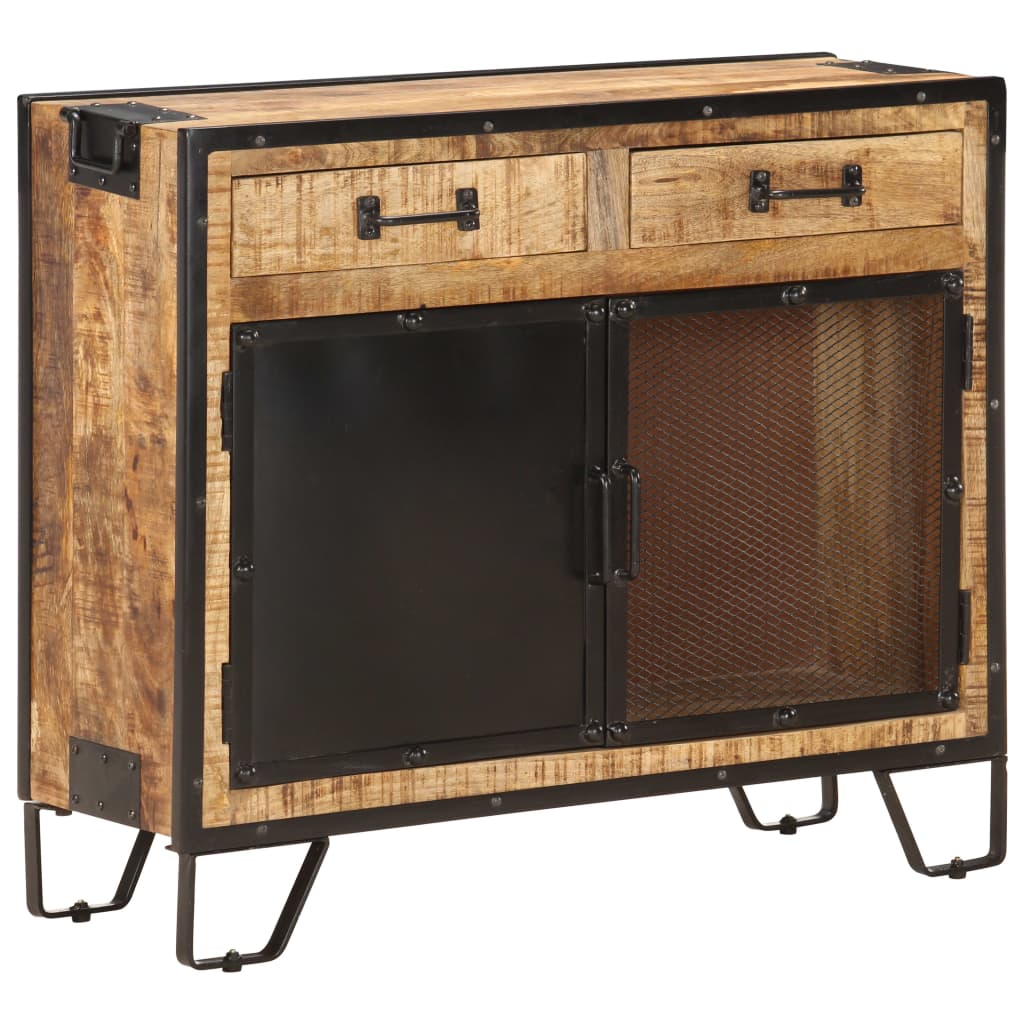 Sideboard 31.5&quot;X12.2&quot;X28&quot; Solid Rough Mango Wood