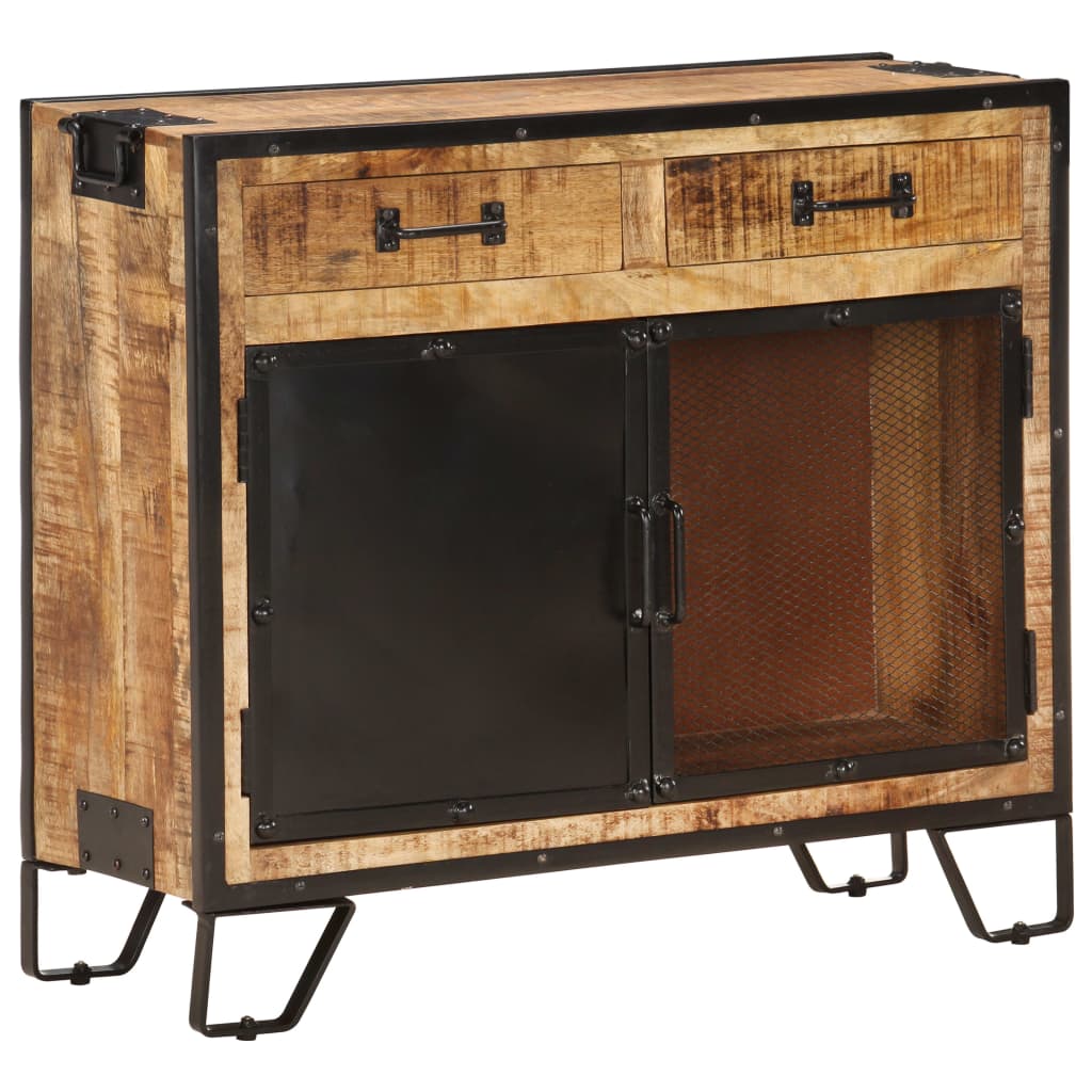 Sideboard 31.5&quot;X12.2&quot;X28&quot; Solid Rough Mango Wood