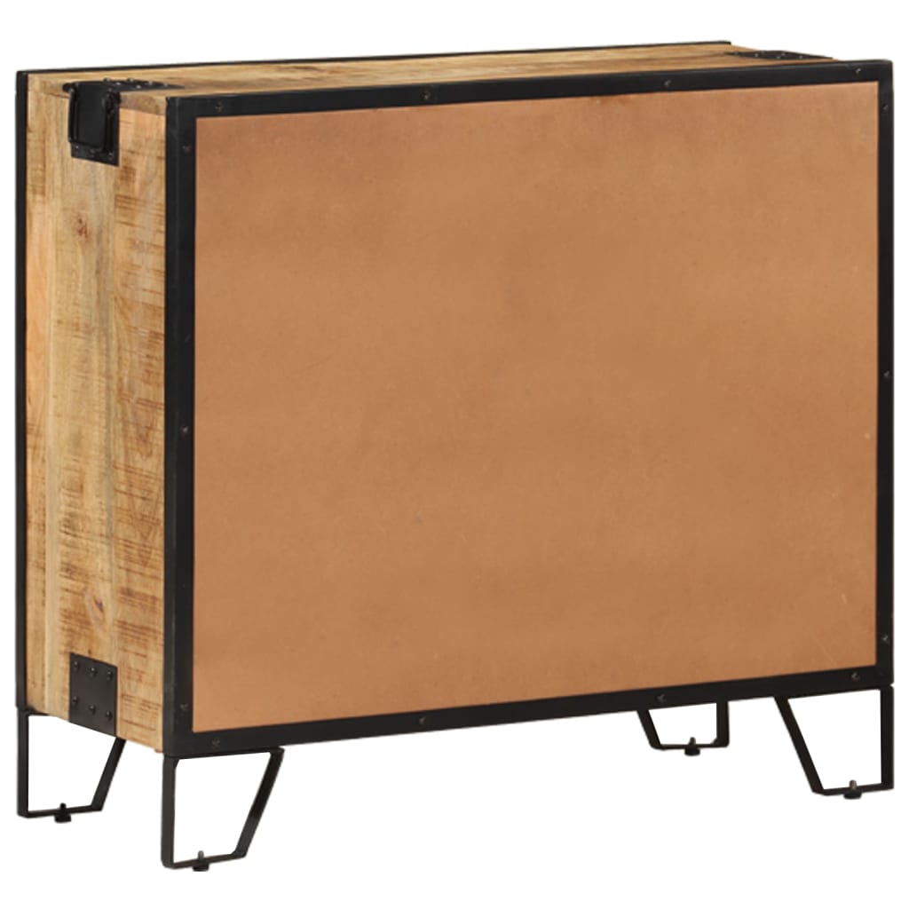 Sideboard 31.5&quot;X12.2&quot;X28&quot; Solid Rough Mango Wood