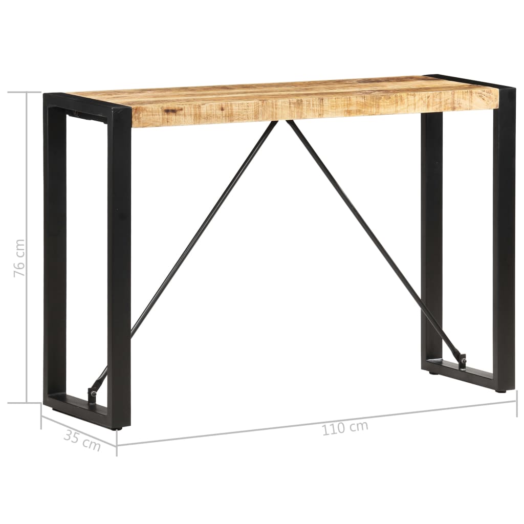 Console Table X13.8&quot;X29.9&quot; Solid Mango Wood