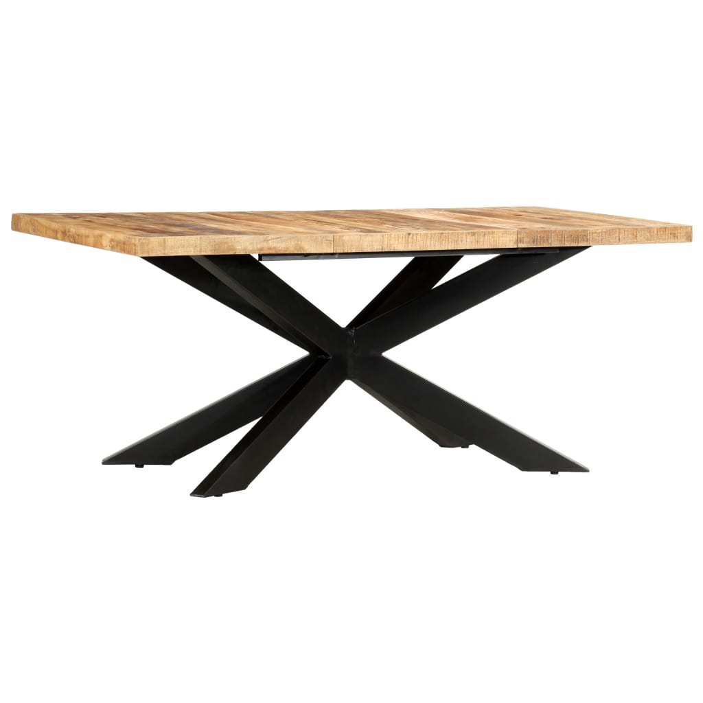 Dining Table 70.9&quot;X35.4&quot;X29.9&quot; Solid Rough Mango Wood