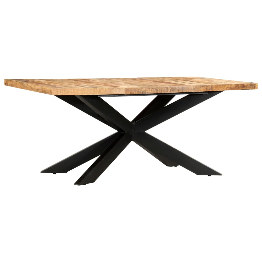 Dining Table 70.9&quot;X35.4&quot;X29.9&quot; Solid Rough Mango Wood