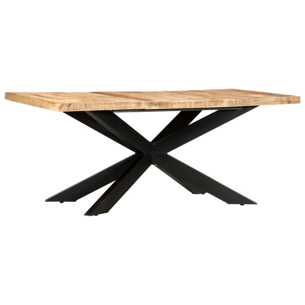 Dining Table 70.9&quot;X35.4&quot;X29.9&quot; Solid Rough Mango Wood