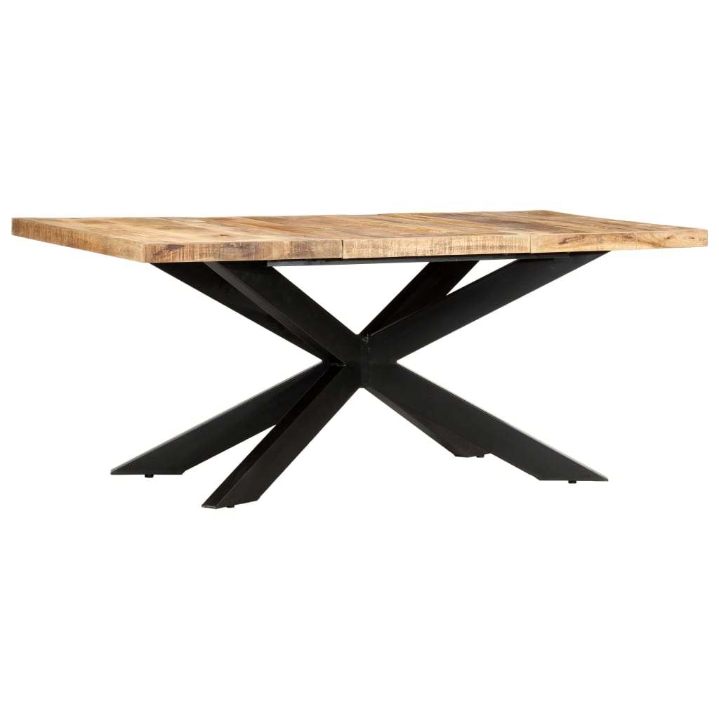 Dining Table 70.9&quot;X35.4&quot;X29.9&quot; Solid Rough Mango Wood