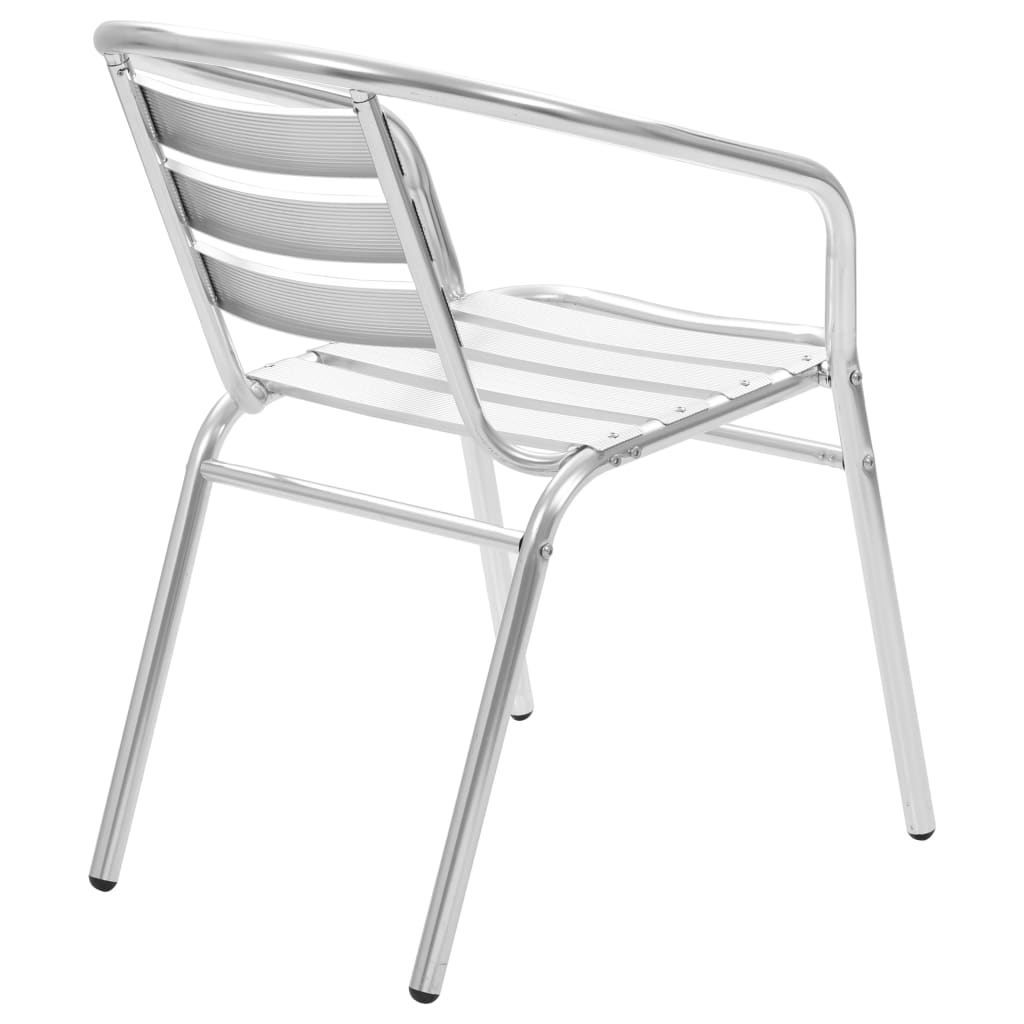 Stackable Patio Chairs 4 Pcs Aluminum