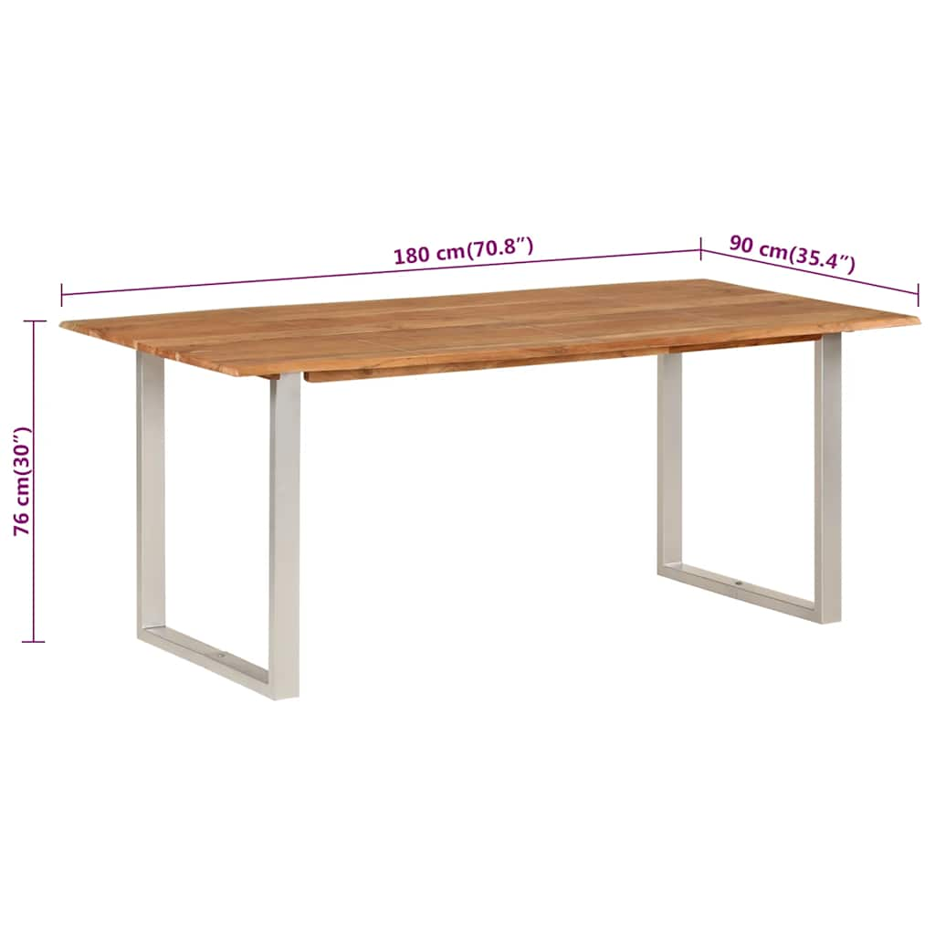 Dining Table Solid Acacia Wood