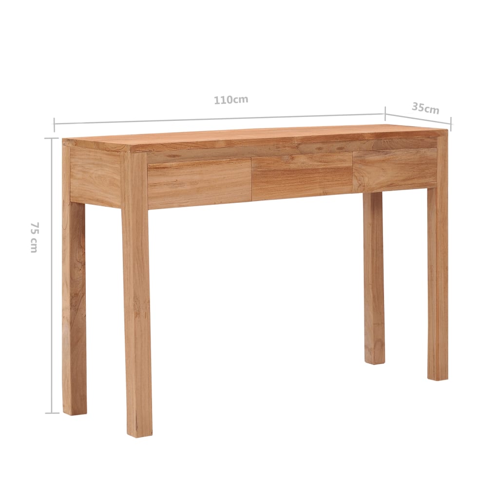 Console Table 43.3&quot;X13.8&quot;X29.5&quot; Solid Wood Teak