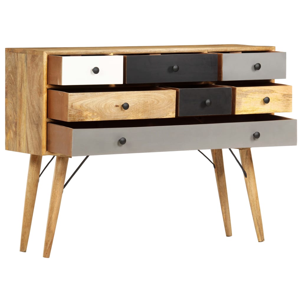 Sideboard 43.3&quot;X11.8&quot;X32.3&quot; Solid Mango Wood