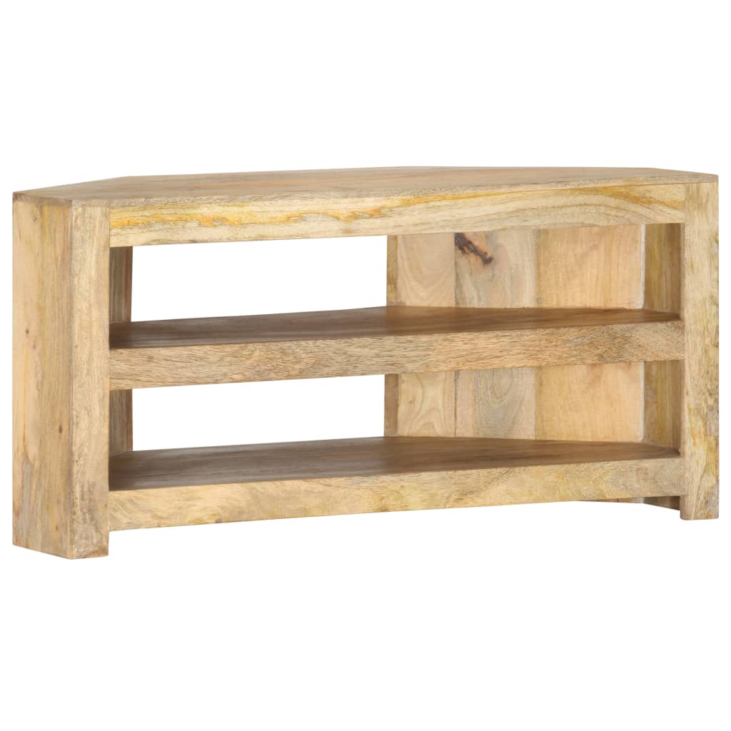 Corner Tv Stand 35.4&quot;X17.7&quot;X17.7&quot; Solid Wood Mango