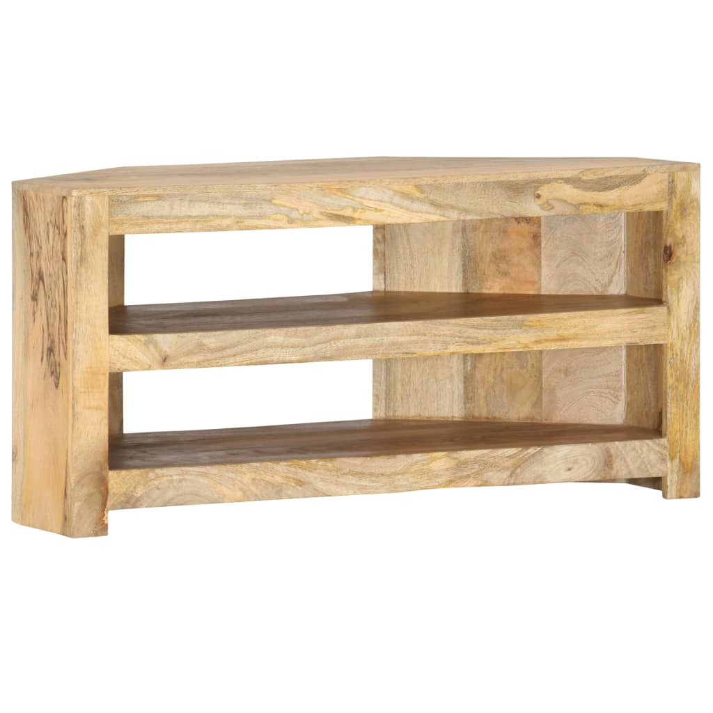 Corner Tv Stand 35.4&quot;X17.7&quot;X17.7&quot; Solid Wood Mango