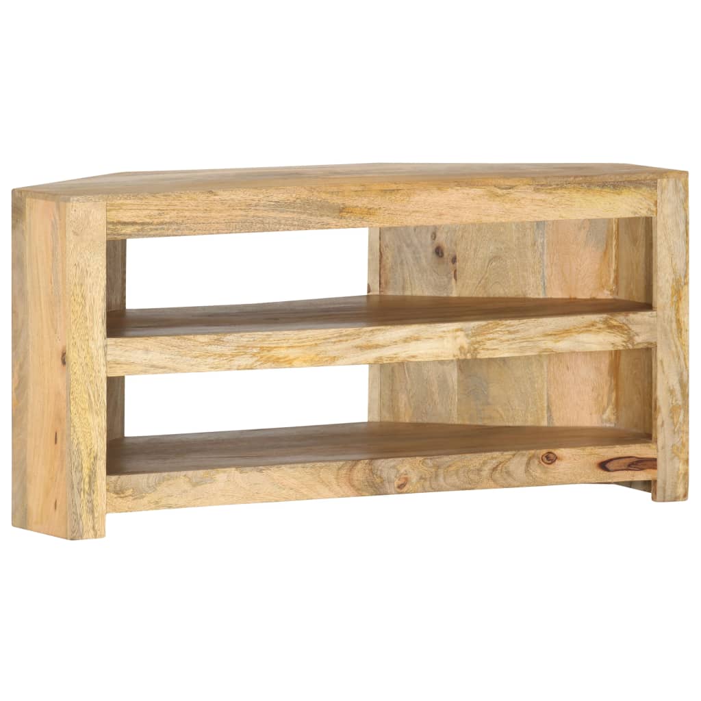 Corner Tv Stand 35.4&quot;X17.7&quot;X17.7&quot; Solid Wood Mango