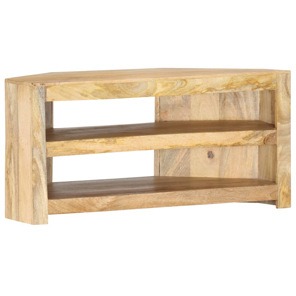 Corner Tv Stand 35.4&quot;X17.7&quot;X17.7&quot; Solid Wood Mango