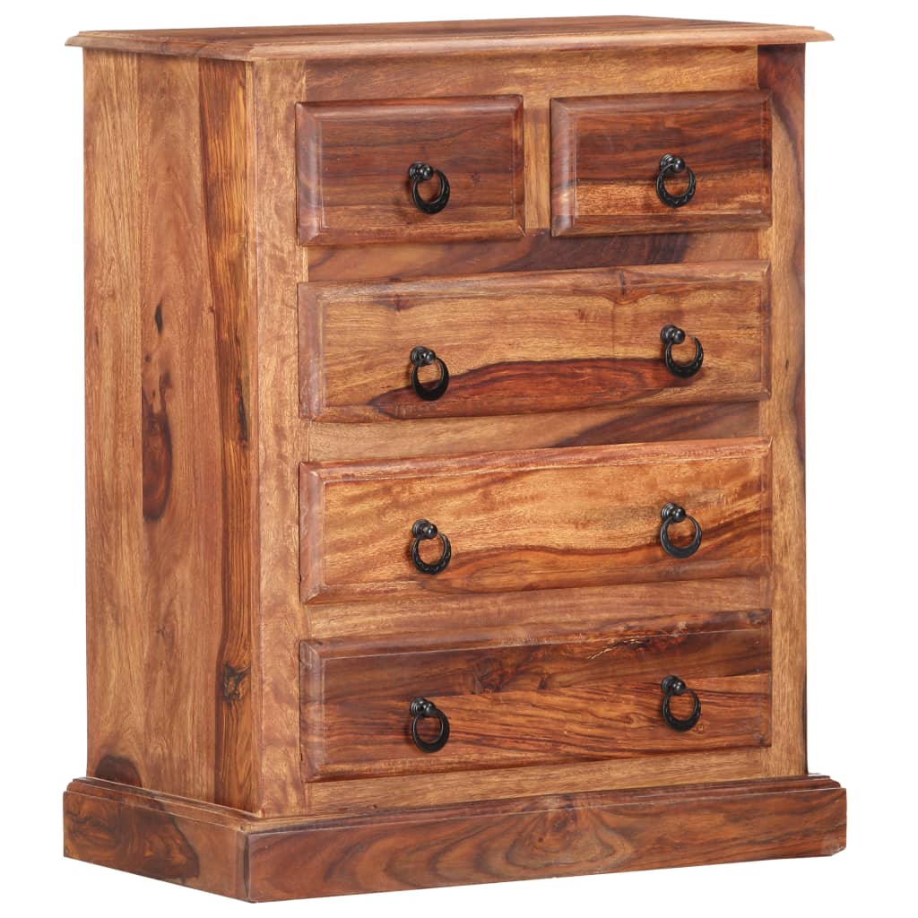 Drawer Cabinet 23.6&quot;X13.8&quot;X29.5&quot; Solid Sheesham Wood