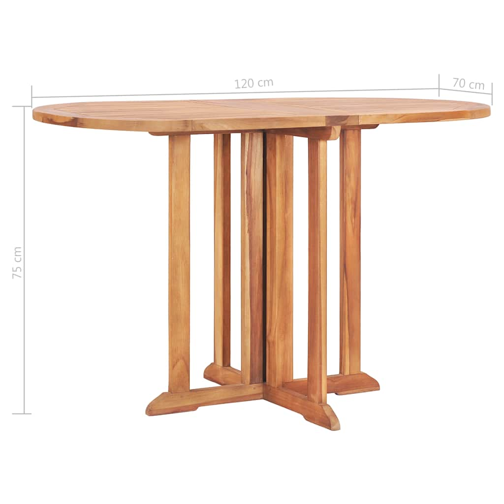 Folding Butterfly Patio Table Solid Teak Wood