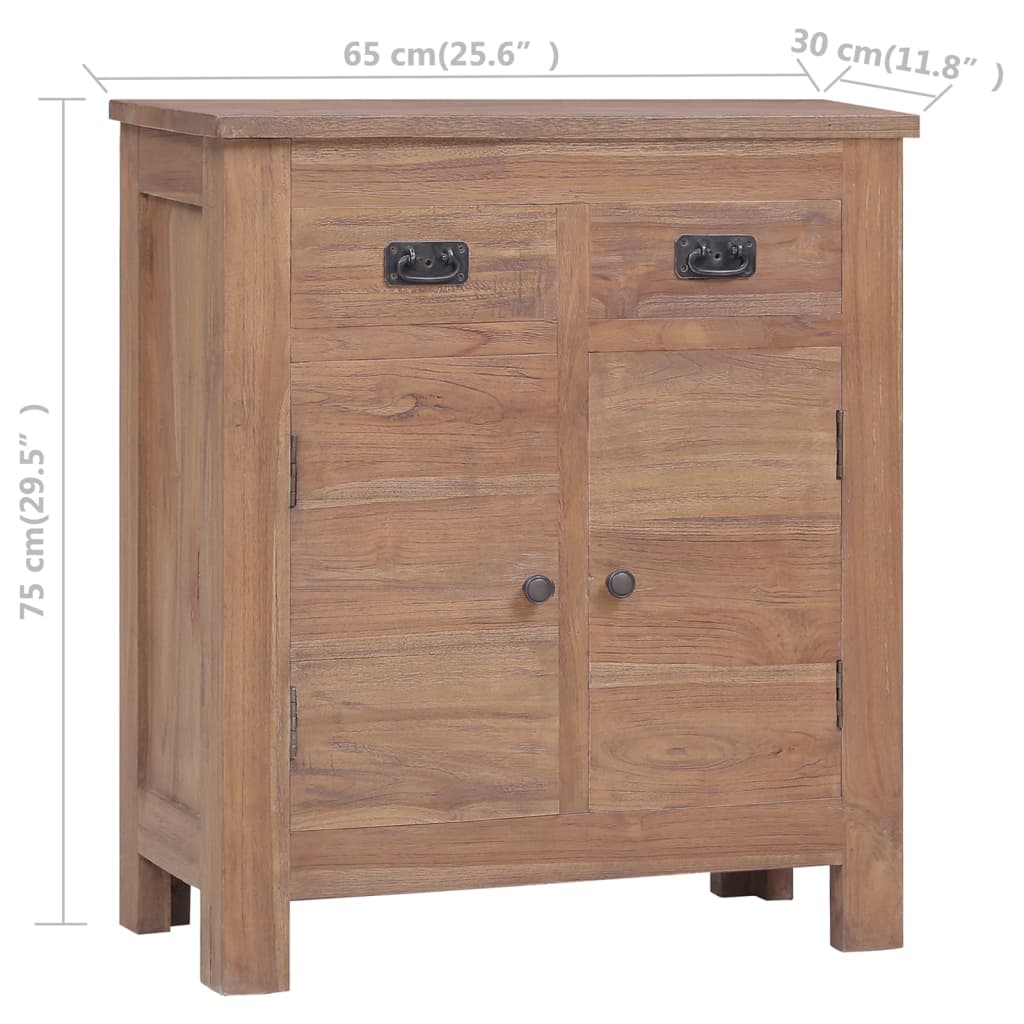 Sideboard 25.6&quot;X11.8&quot;X29.5&quot; Solid Teak Wood