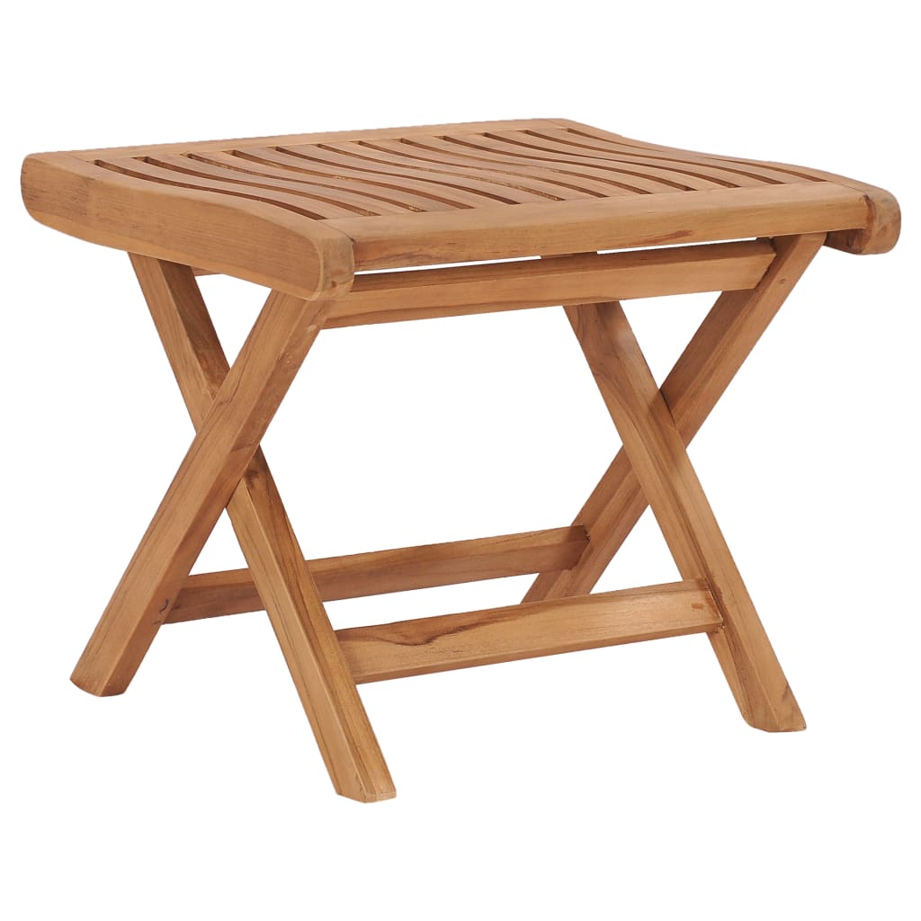 Folding Footrest 18.3&quot;X19.3&quot;X16.3&quot; Solid Teak Wood