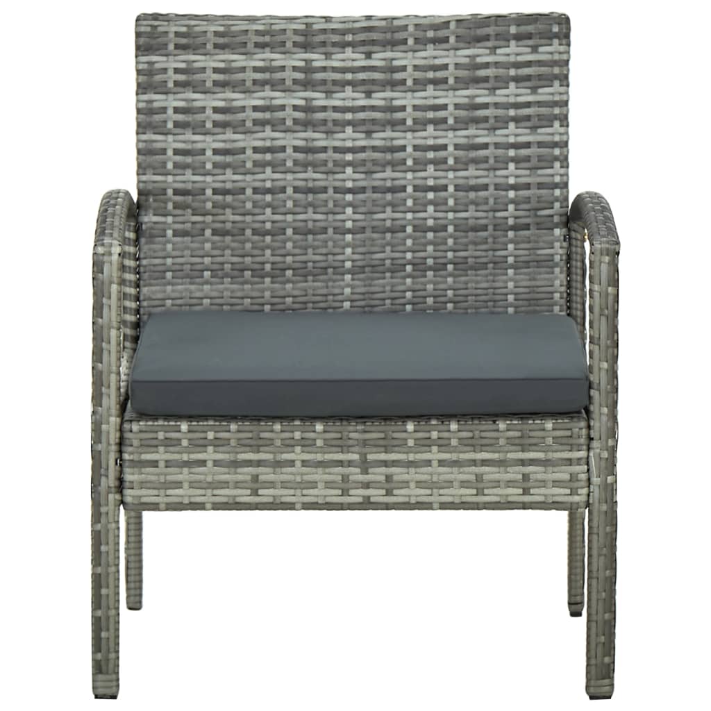 Patio Chair With Cushion Poly Rattan