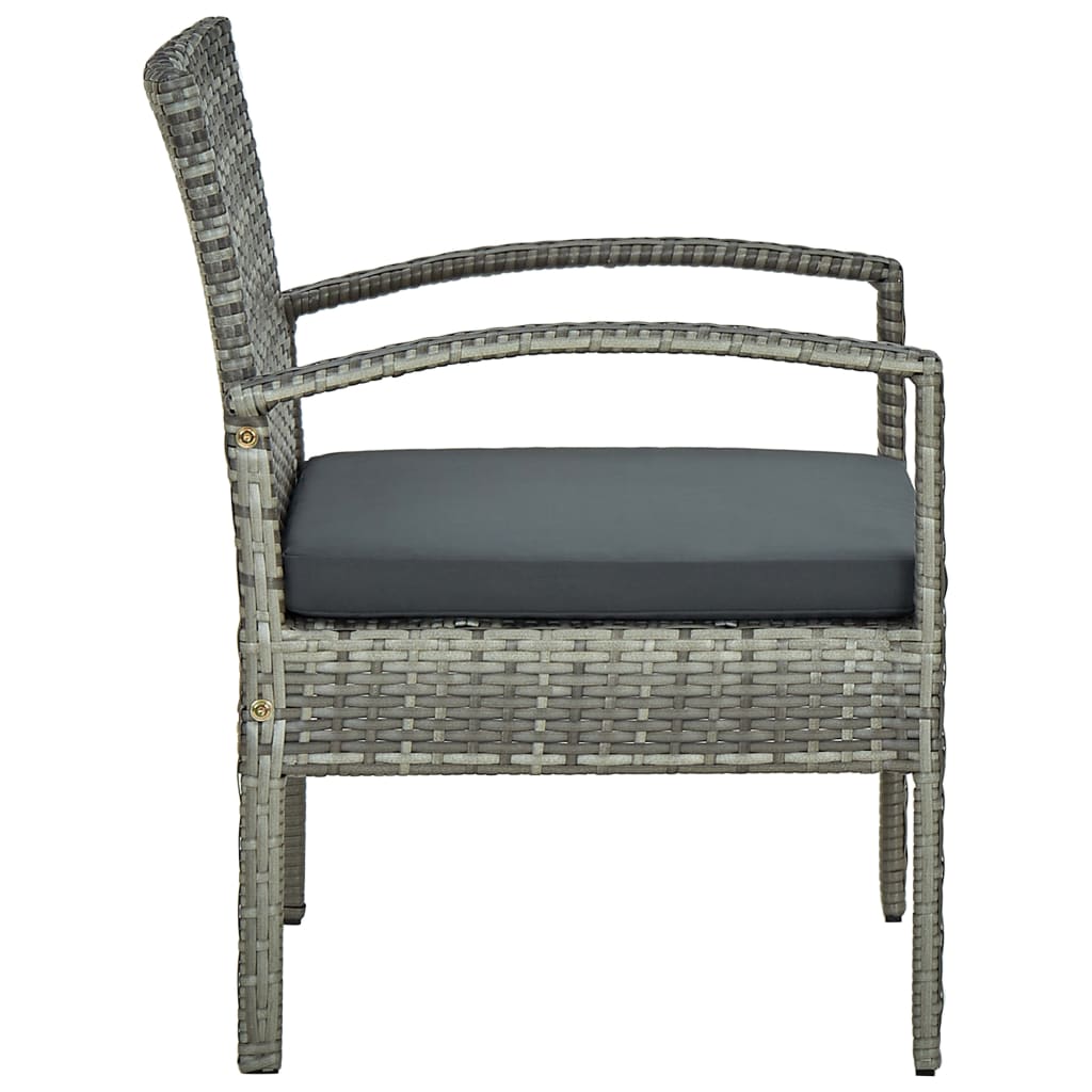 Patio Chair With Cushion Poly Rattan