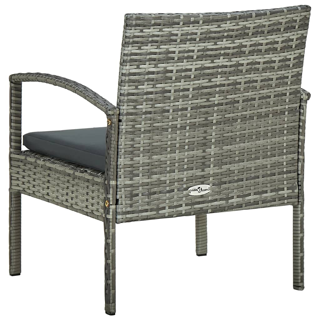 Patio Chair With Cushion Poly Rattan