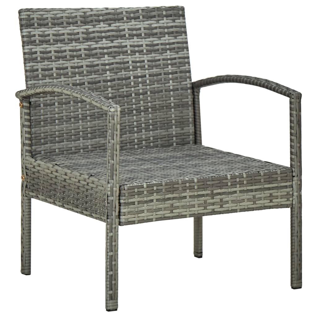 Patio Chair With Cushion Poly Rattan