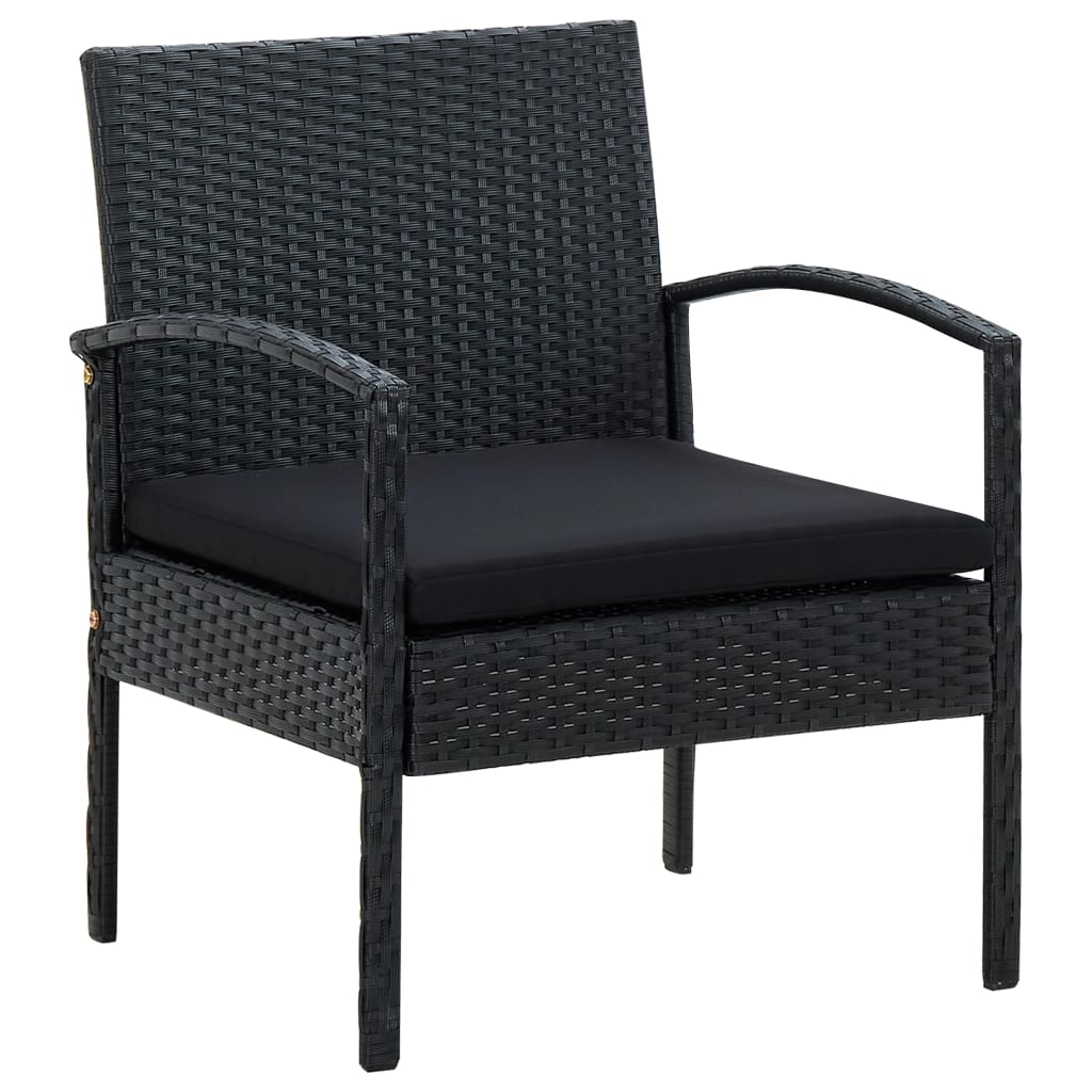 Patio Chair With Cushion Poly Rattan