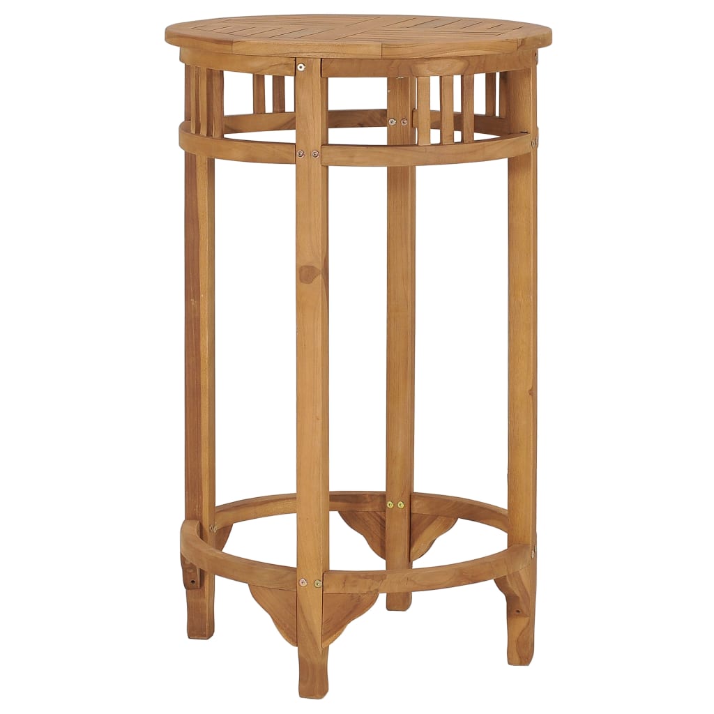 Bar Table Ø 23.6&quot; Solid Wood Teak