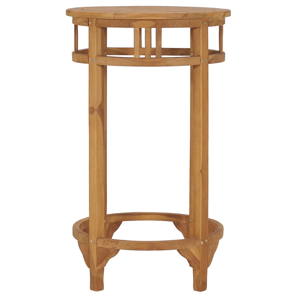 Bar Table Ø 23.6&quot; Solid Wood Teak