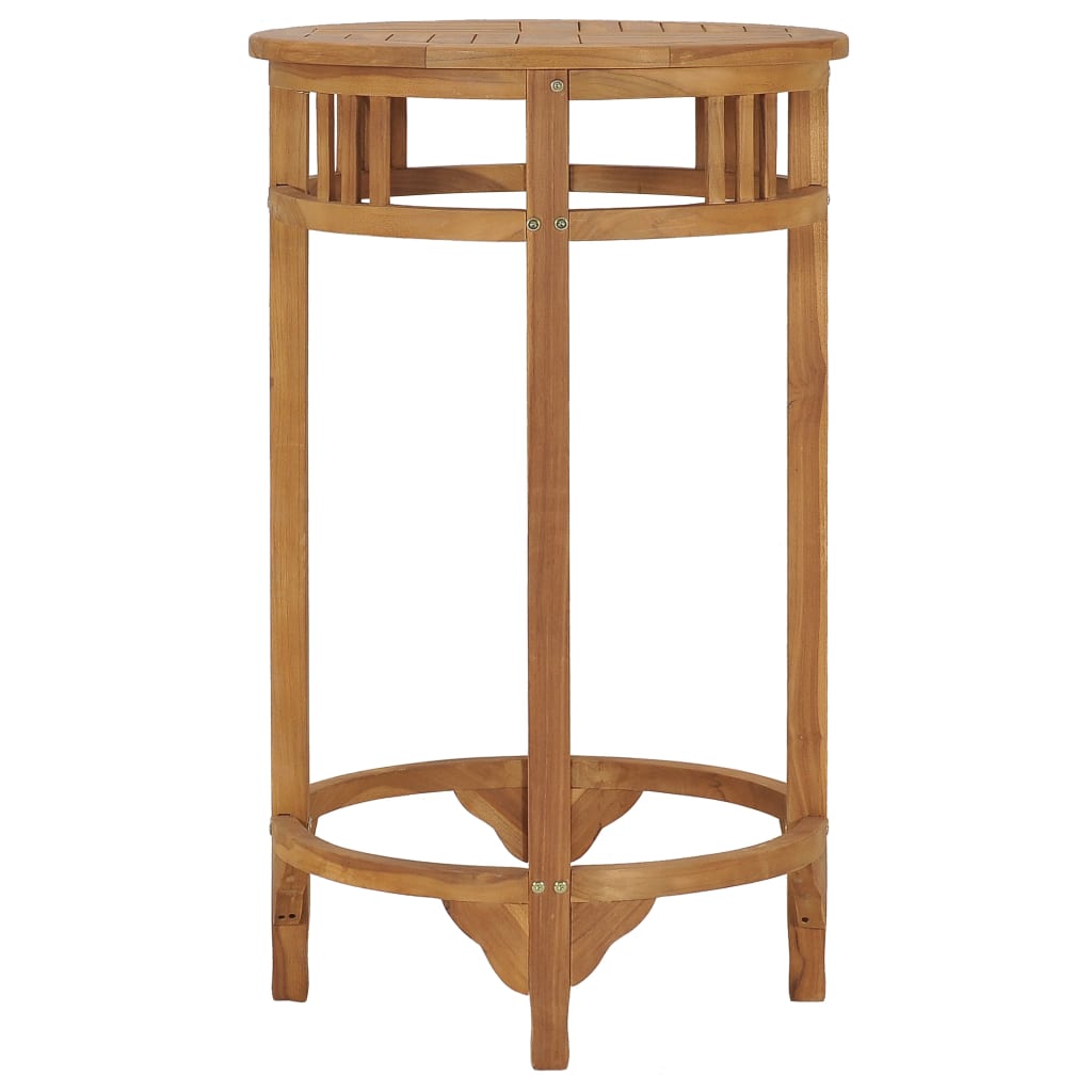 Bar Table Ø 23.6&quot; Solid Wood Teak