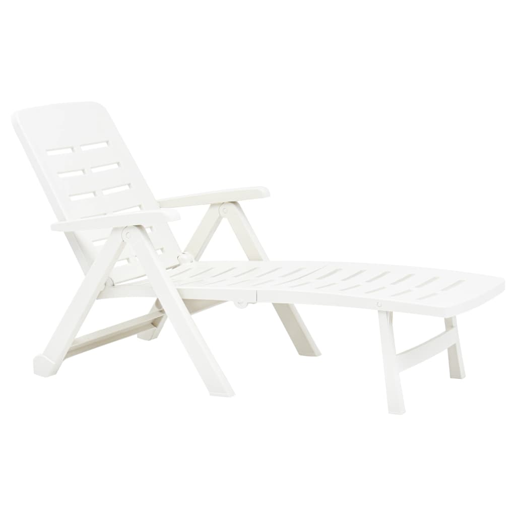 Folding Sun Lounger Plastic