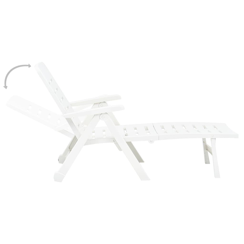 Folding Sun Lounger Plastic