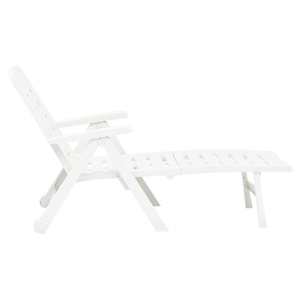 Folding Sun Lounger Plastic