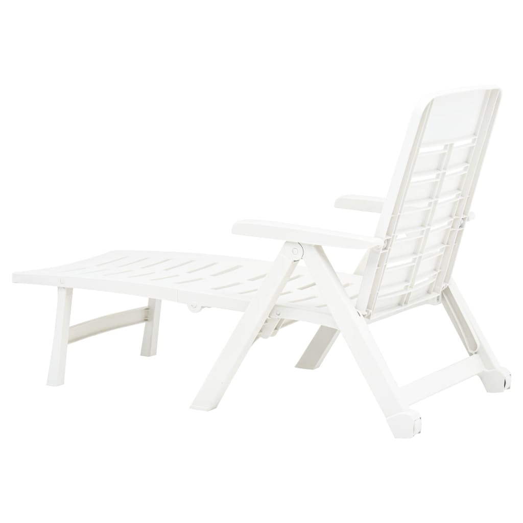 Folding Sun Lounger Plastic