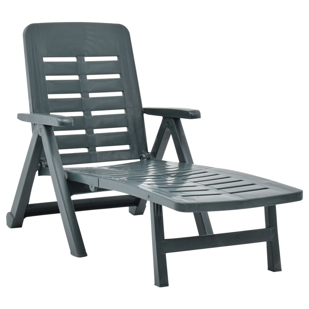 Folding Sun Lounger Plastic