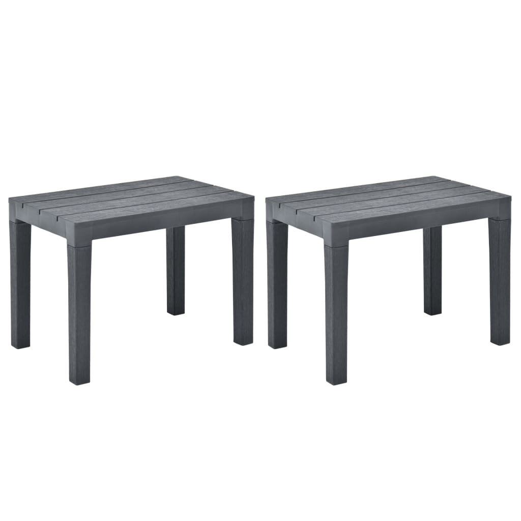 Patio Benches 2 Pcs Plastic