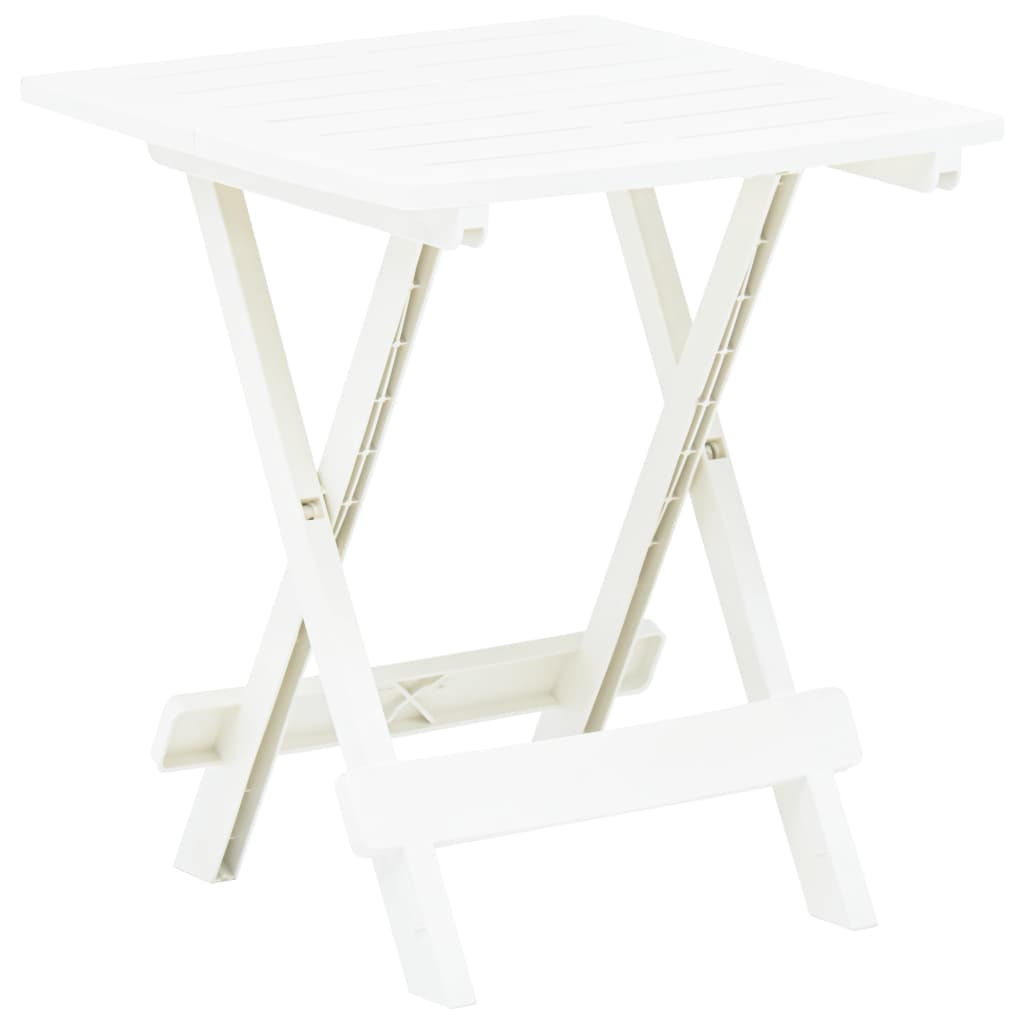 Folding Patio Table 17.7&quot;X16.9&quot;X19.7&quot; Plastic