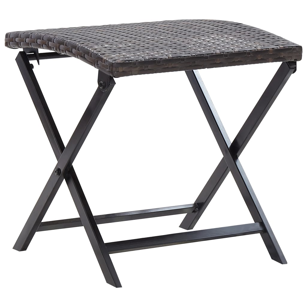 Folding Stool Poly Rattan