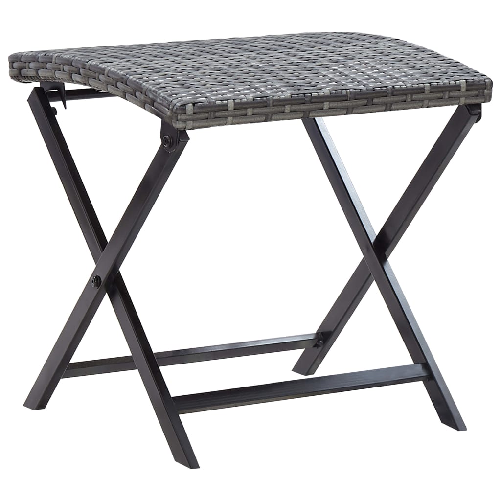 Folding Stool Poly Rattan