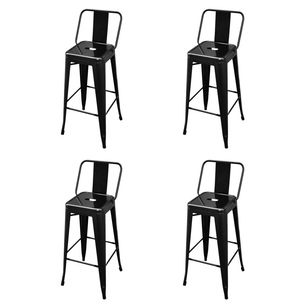 Bar Stools 2 Pcs Steel