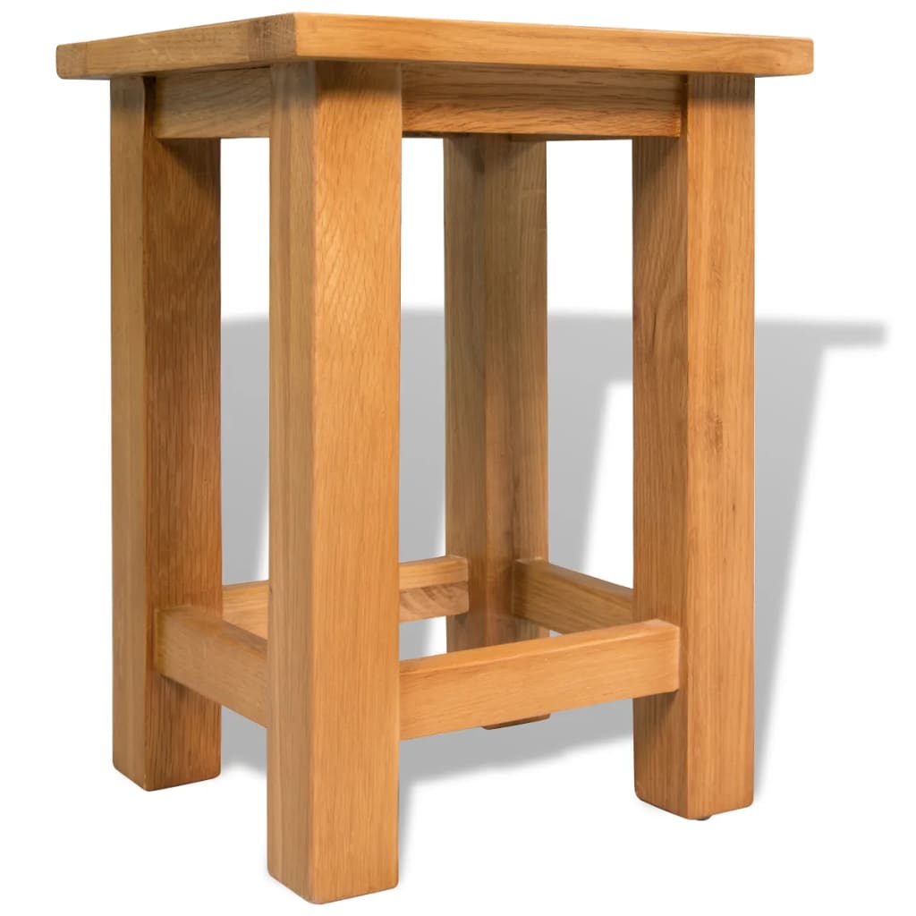 End Tables 2 Pcs 10.6&quot;X9.5&quot;X14.6&quot; Solid Oak Wood