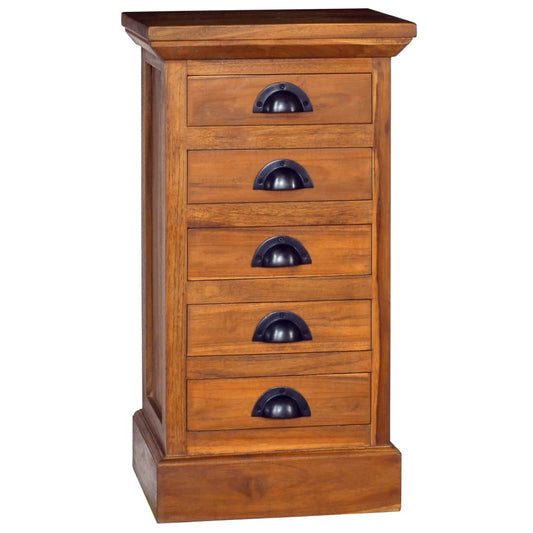 5-Drawer Cabinet Solid Teak Wood