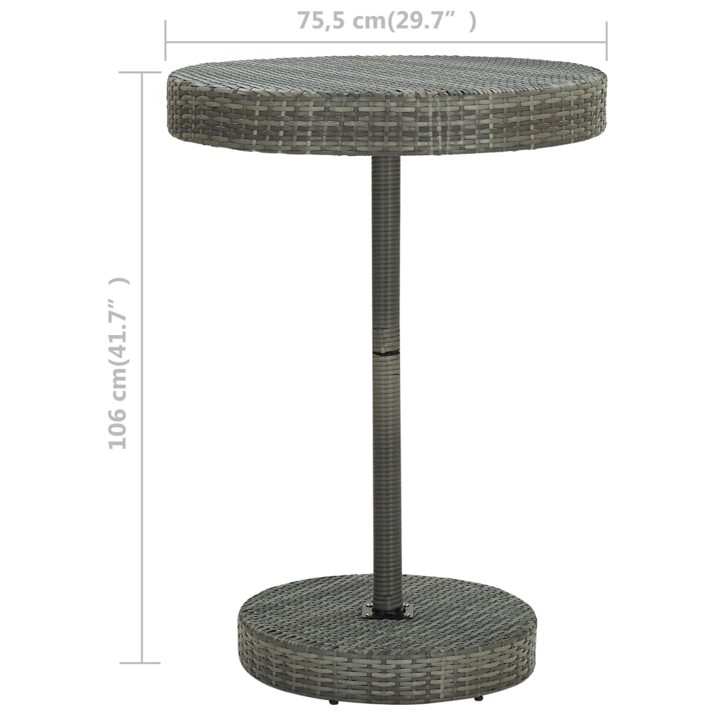 Patio Table Poly Rattan