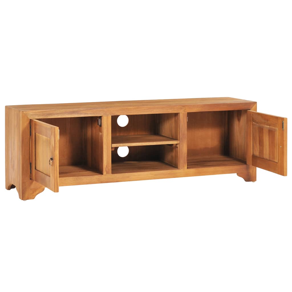 Tv Unit 45.3&quot;X11.8&quot;X15.7&quot; Solid Wood Teak