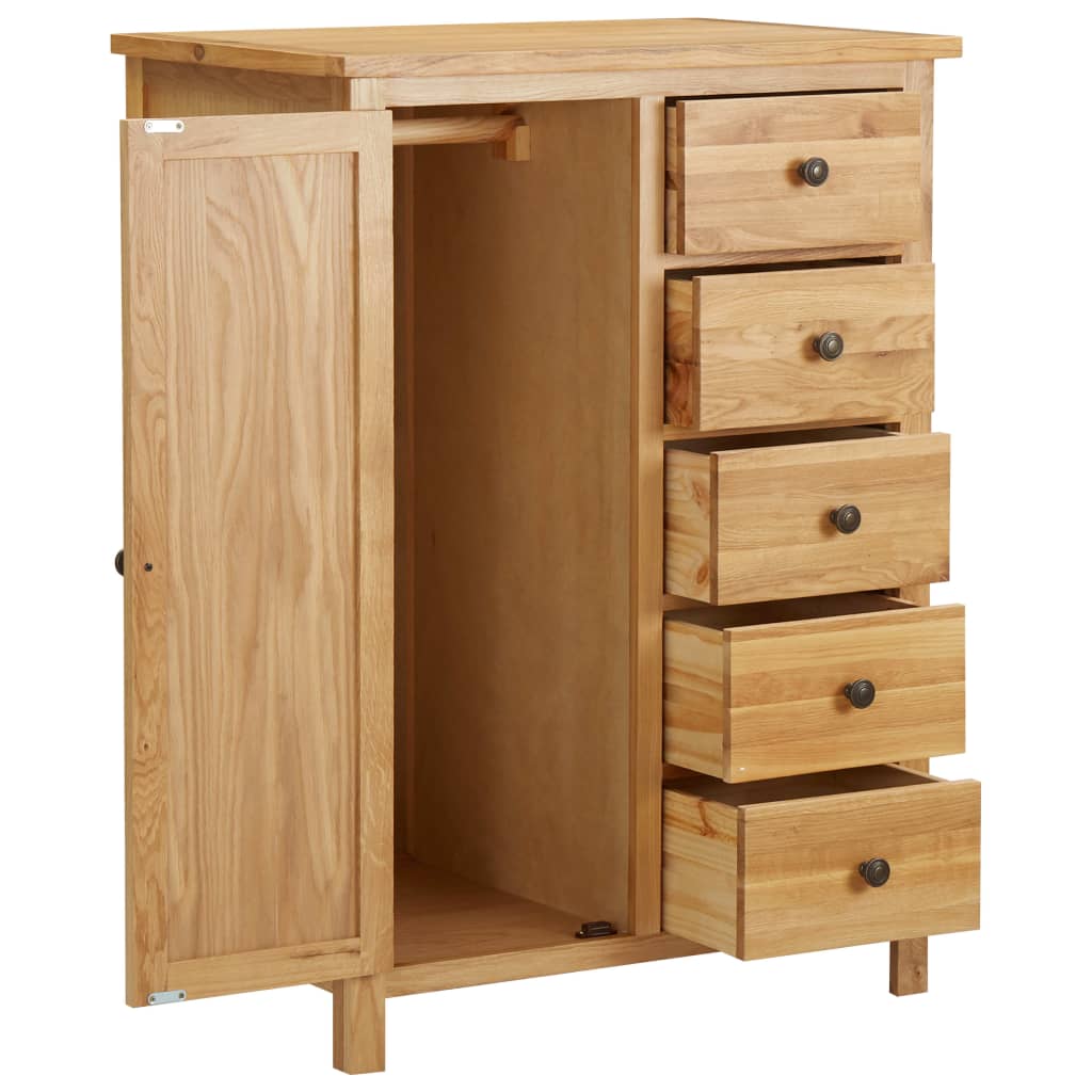 Wardrobe 29.9&quot;X20.5&quot;X41.3&quot; Solid Oak Wood