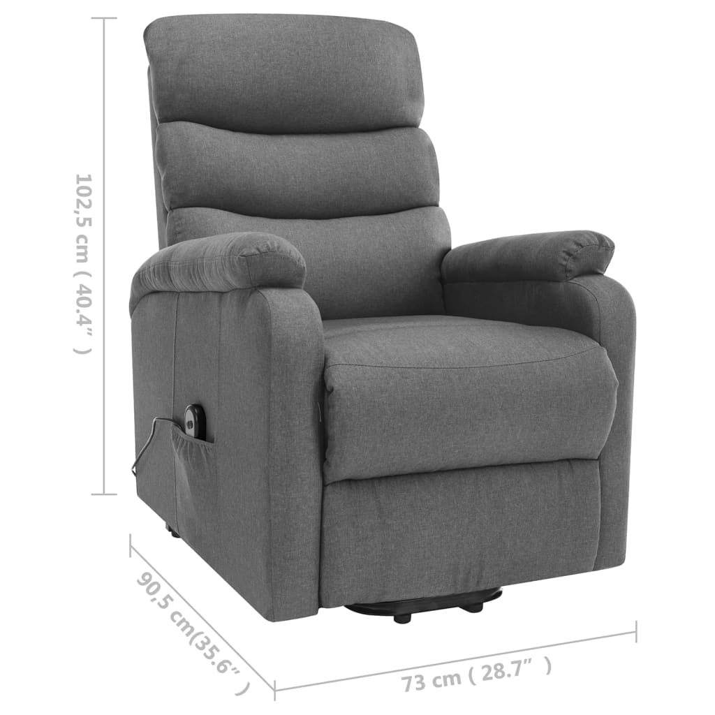 Power Lift Massage Recliner Fabric