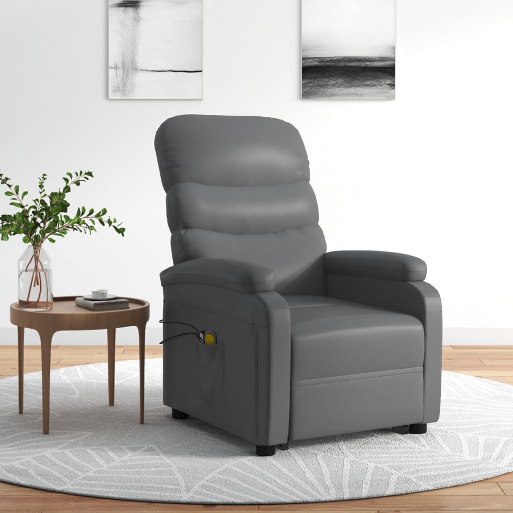 Stand Up Massage Chair Faux Leather